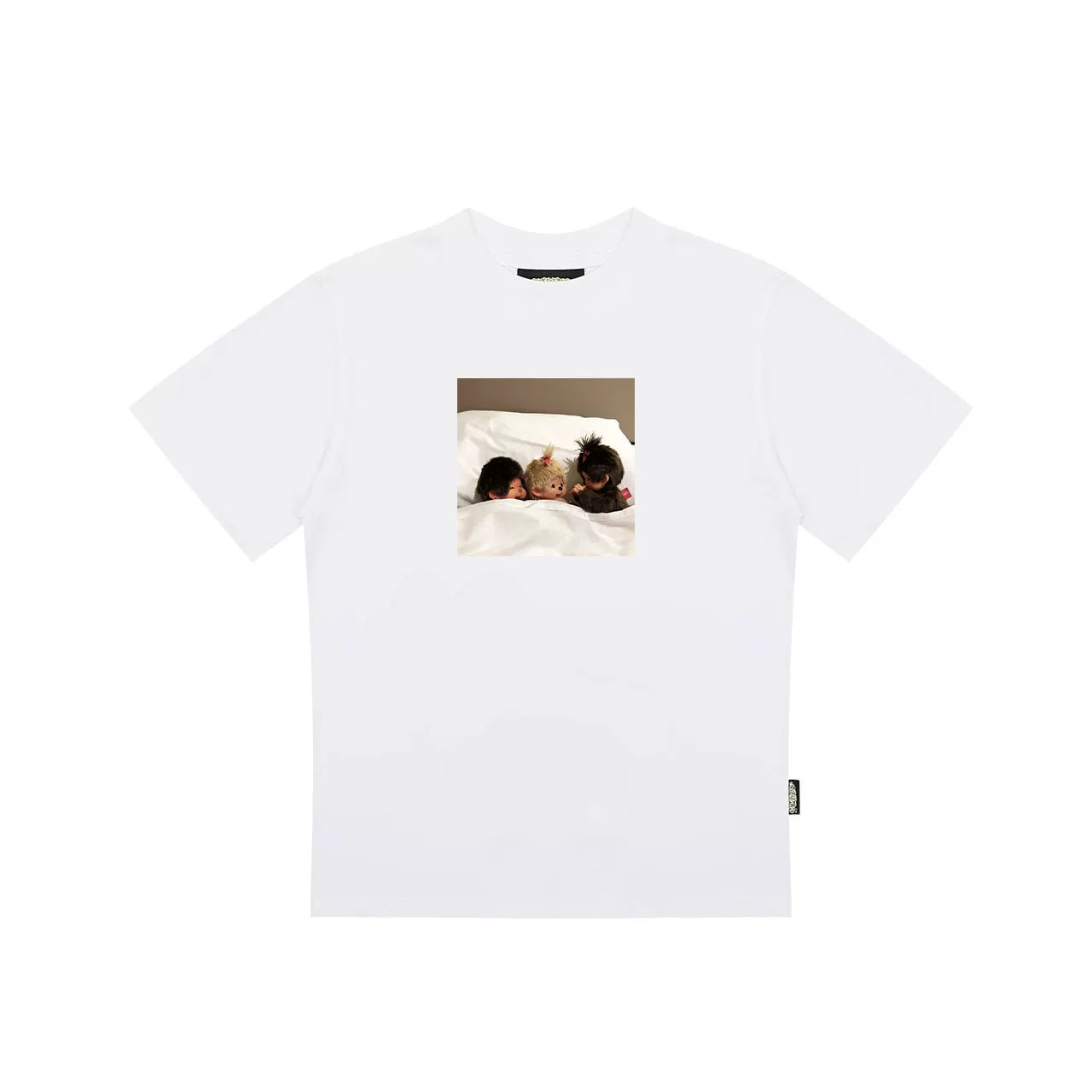 MMBBT Cartoon Printed Front Shoulder Loose Versatile Tee