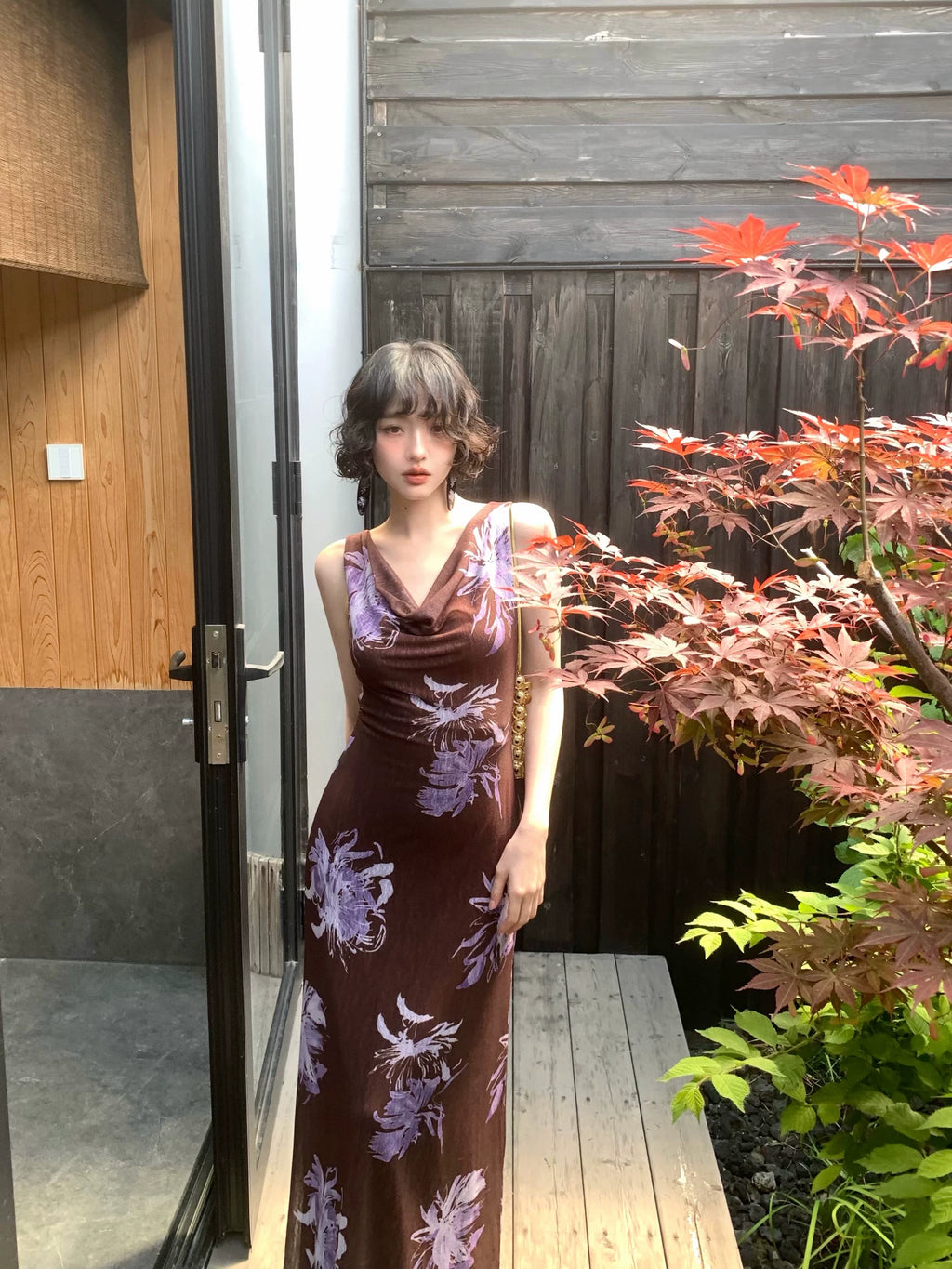 KELIFAN Retro Waist and Thin Dress