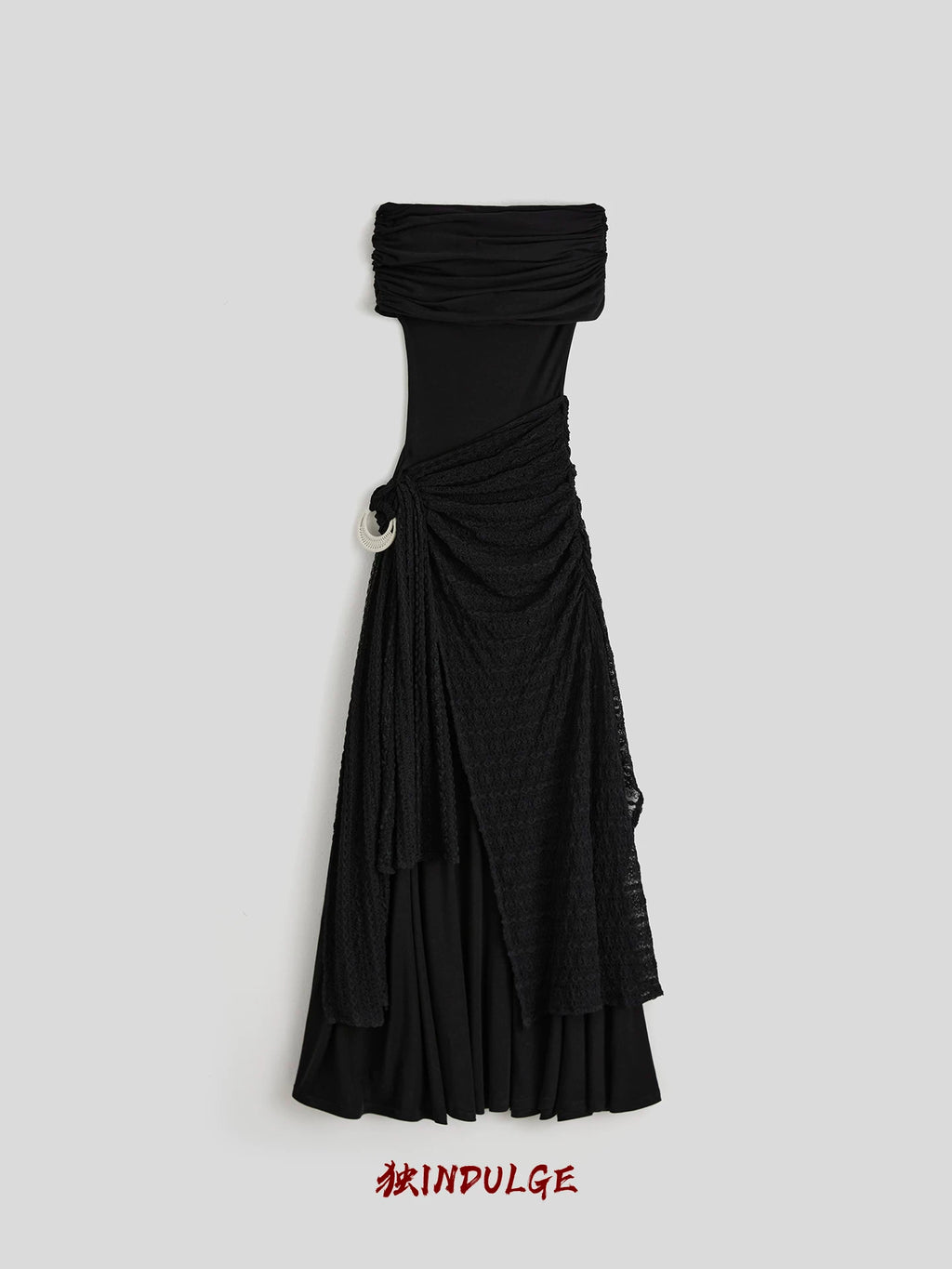 INDULGE High Stretch Slim One-word Shoulder Dress