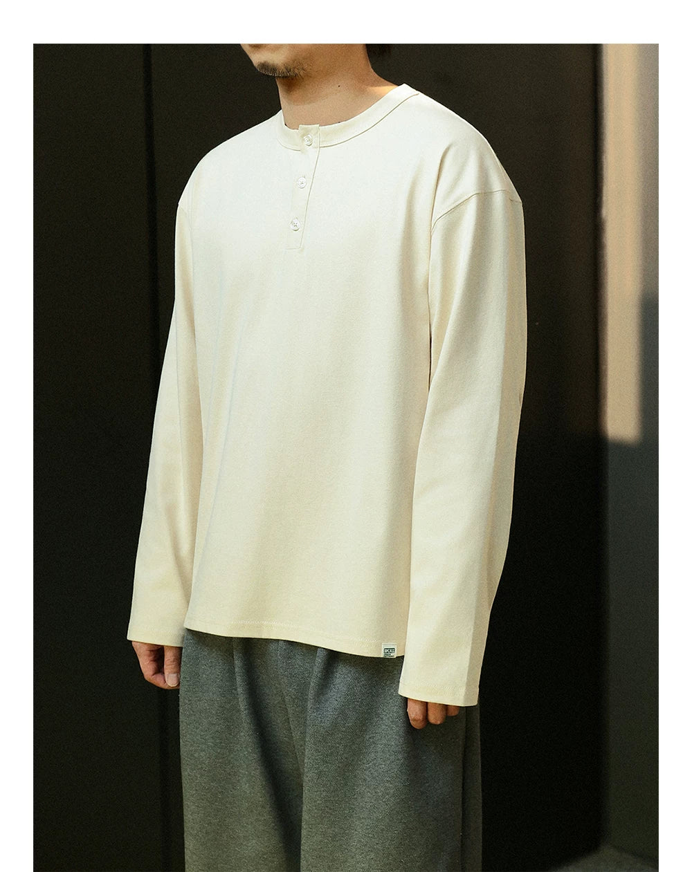 BPCALL Sweat-absorbing and Breathable Slightly Loose Long Sleeves