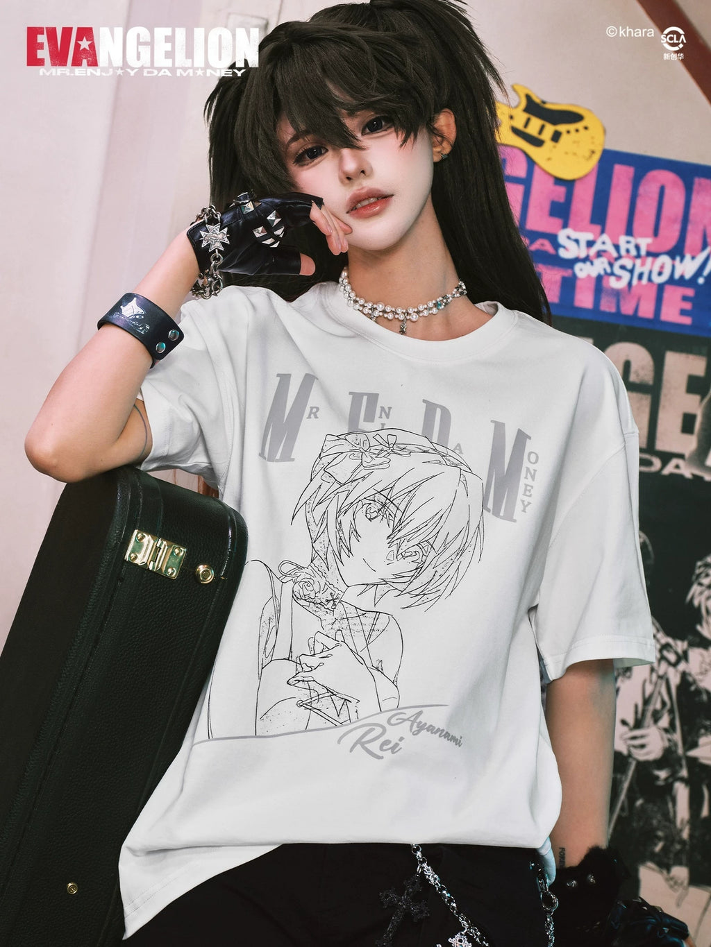 MEDM Character Bust Sketch Style Casual Versatile Tee