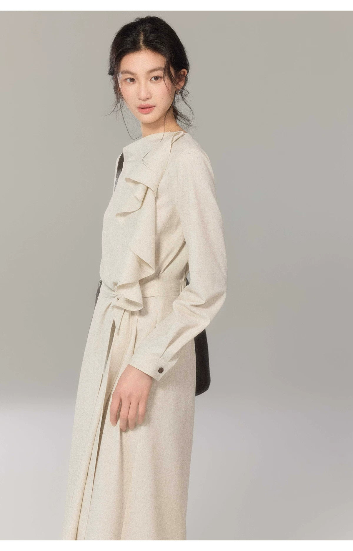TYANG Ruffle Side Strap Dress