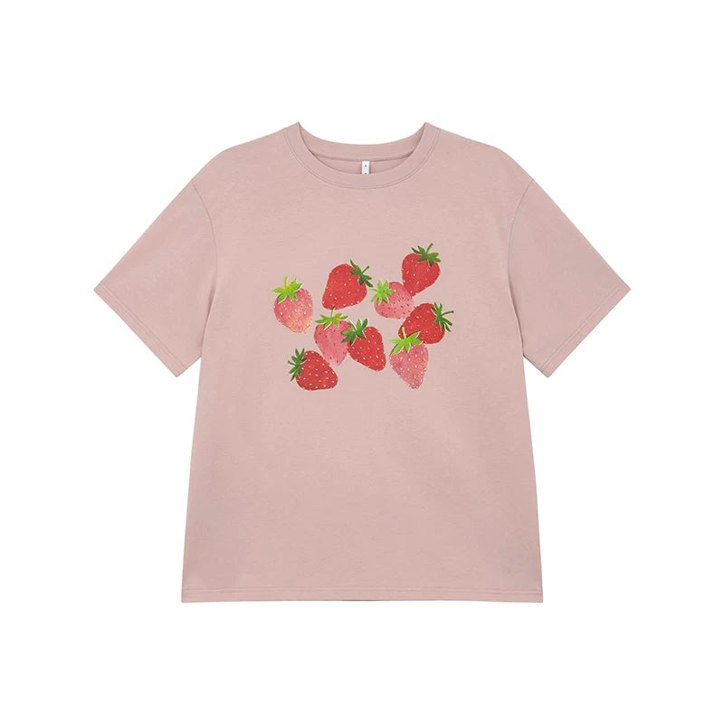 KANO Fresh Strawberry Digital Printing Casual Tee
