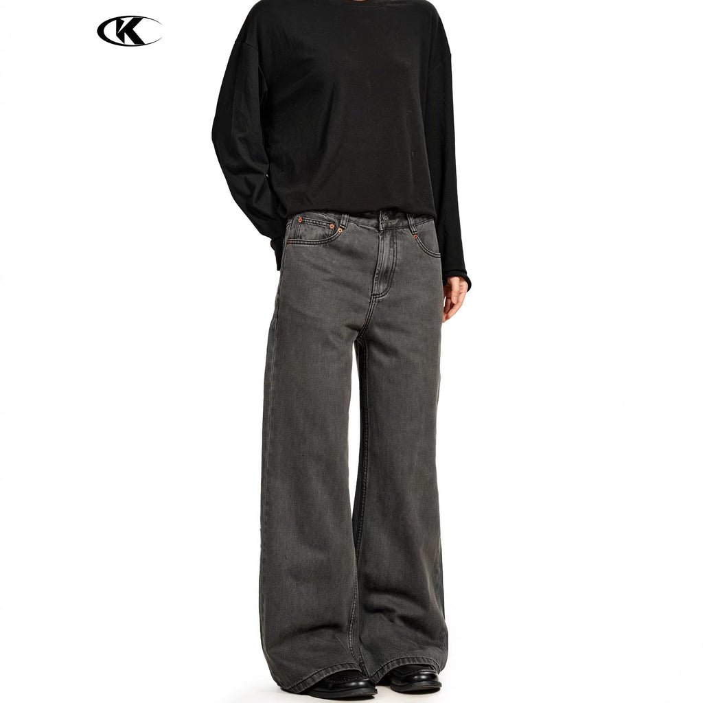 11KN Retro Slim-fitting Waist and Thin Pants