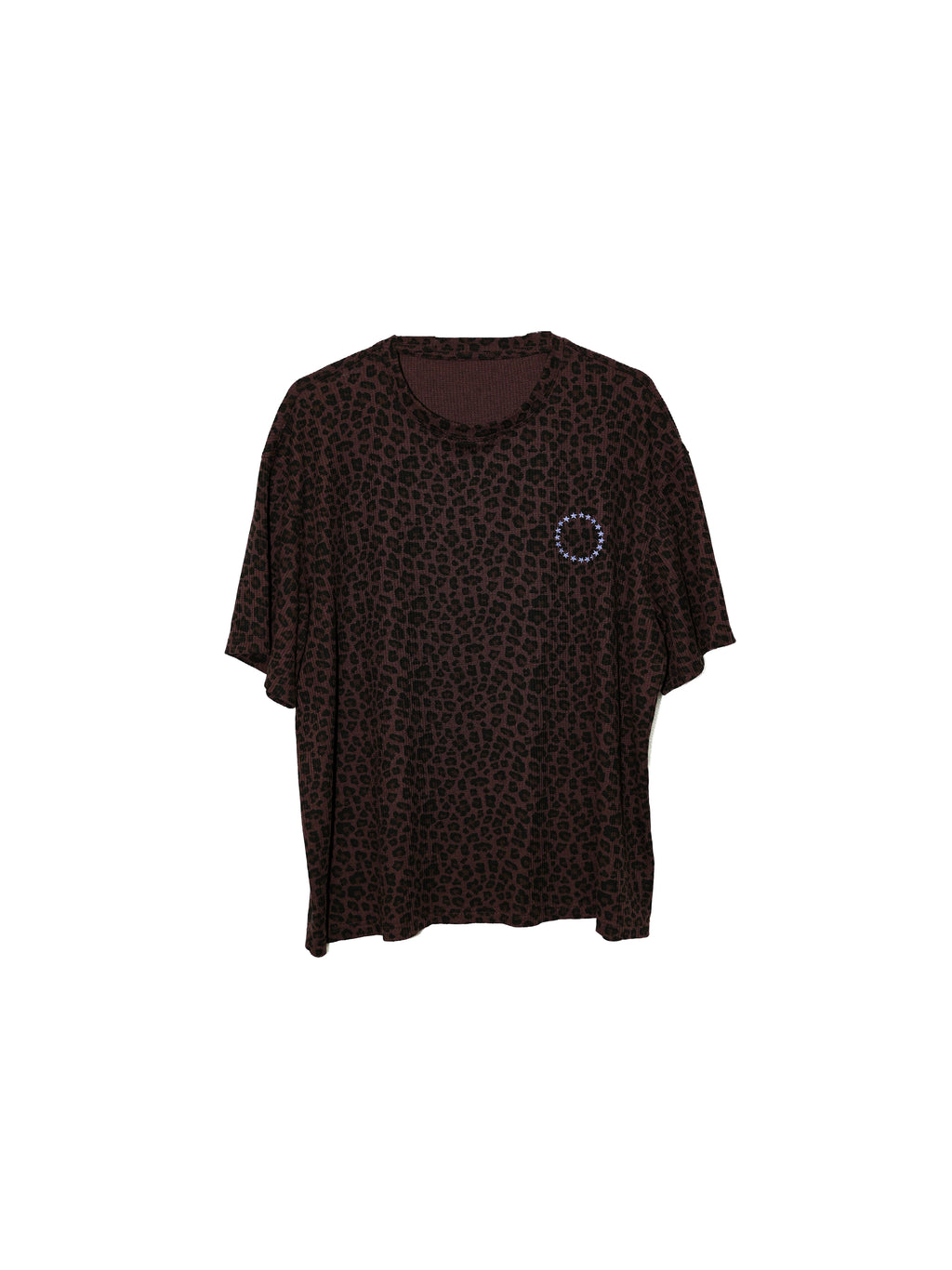 LIBERAFIT Camouflage Leopard Print Loose Tee