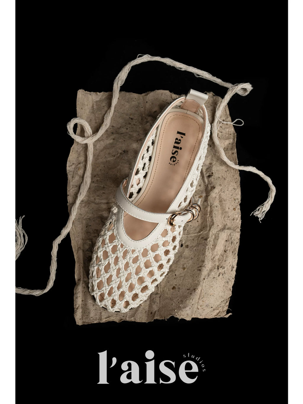 L'aise Vintage Fashion Strap-on Shoes