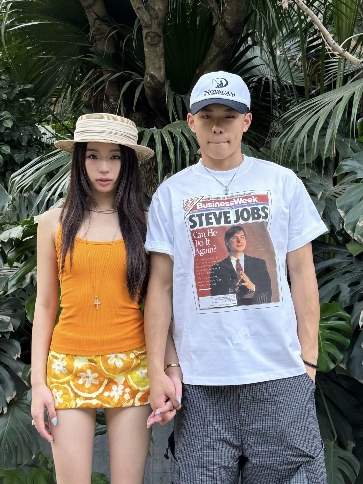 NOVACAM Retro Figure Jobs Magazine Print Tee