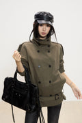 WITHMIN Loose and Thin Casual Versatile Trench Coat