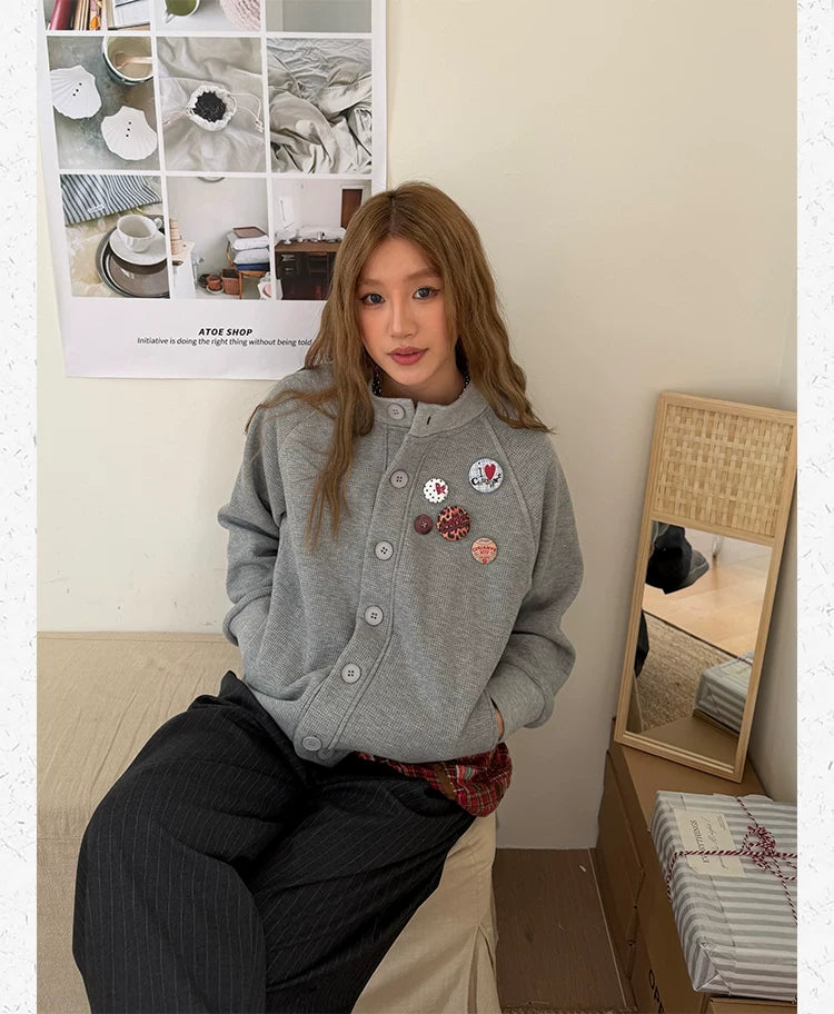 CCYE Waffle Badge Fleece Jacket