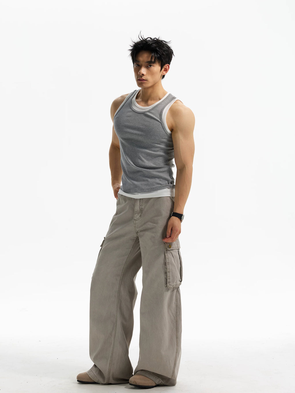 DAY NY Fake Two-piece Slim-fit Versatile Vest