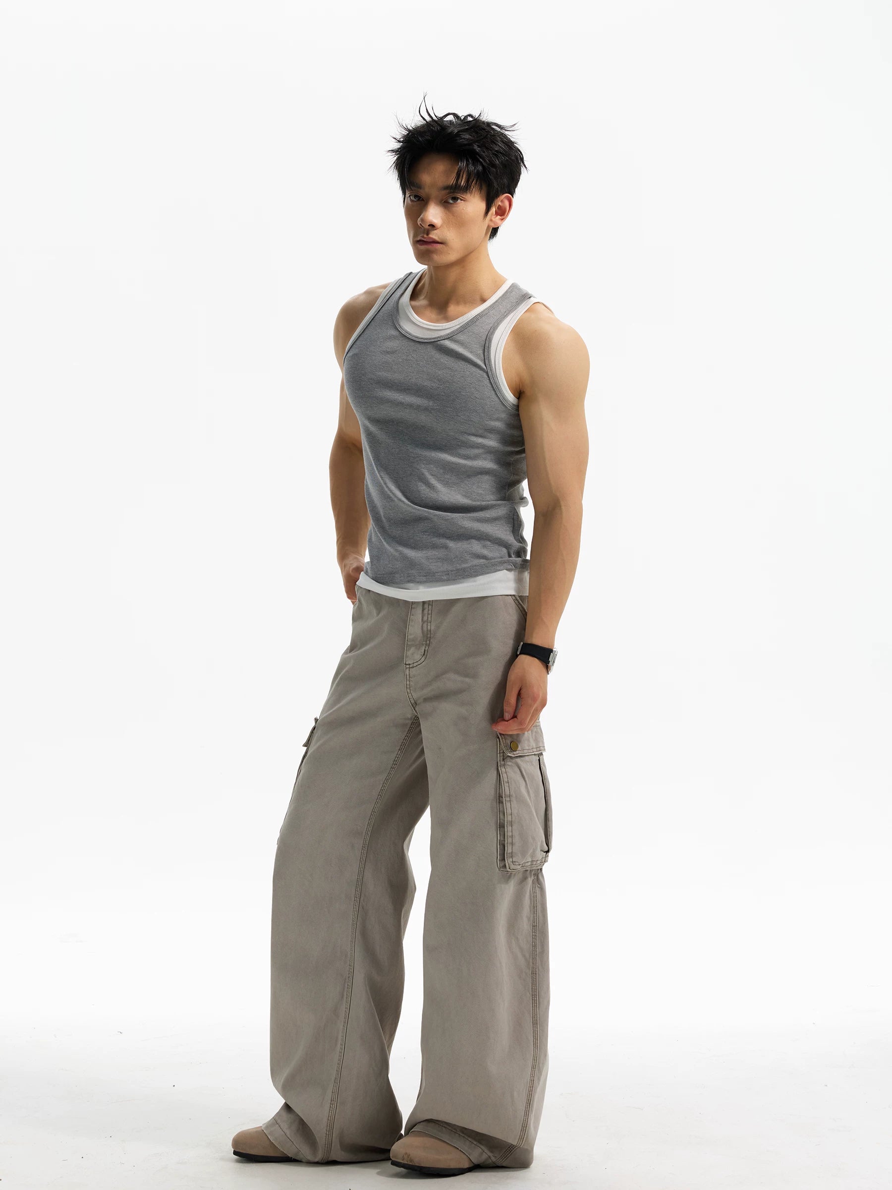 DAY NY Fake Two-piece Slim-fit Versatile Vest