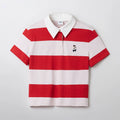 SPAO Women's Striped Polo Collar Casual T-shirt SPHWF24G51
