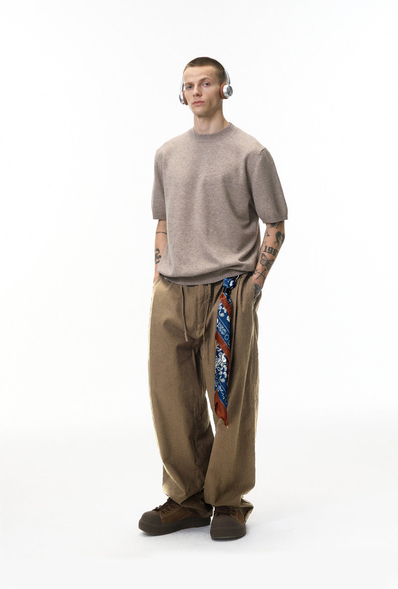 Inflation Micro Machete Versatile Breathable Drape Casual Pants