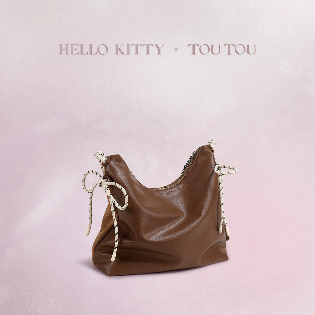 TOUTOU Hellokitty Suede Shoulder Armpit Bag