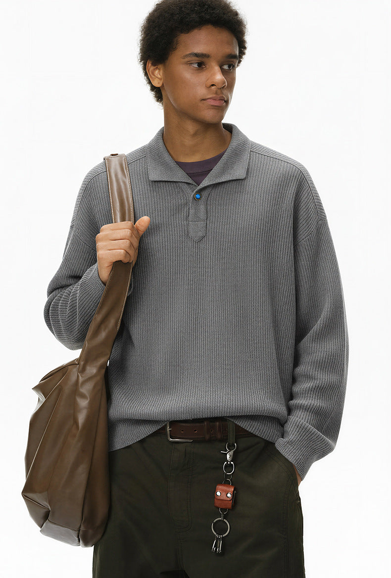 Inflation Loose Casual Lapel Long Sleeve