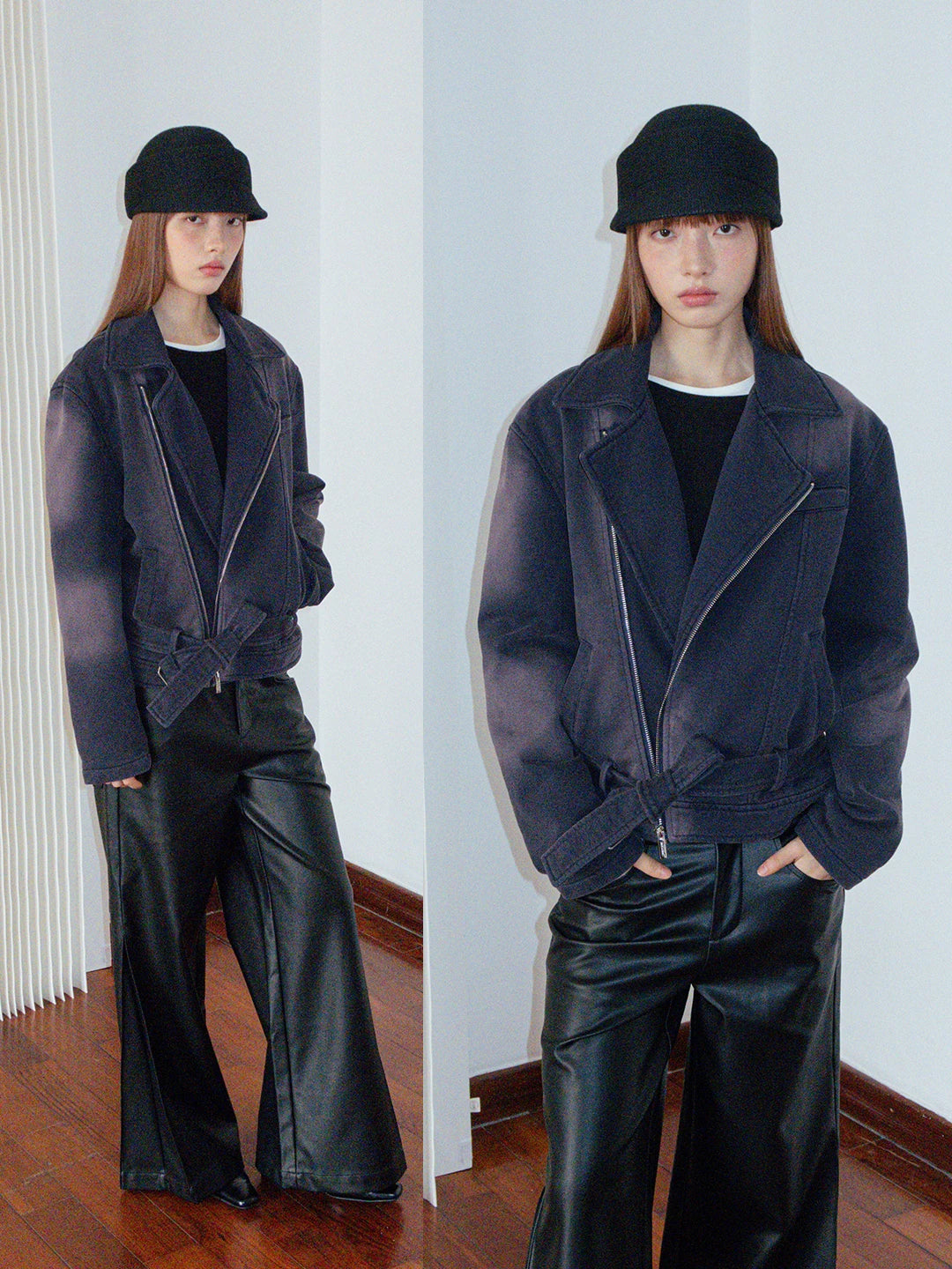 FUNKYFUN Lapel Terry Jacket