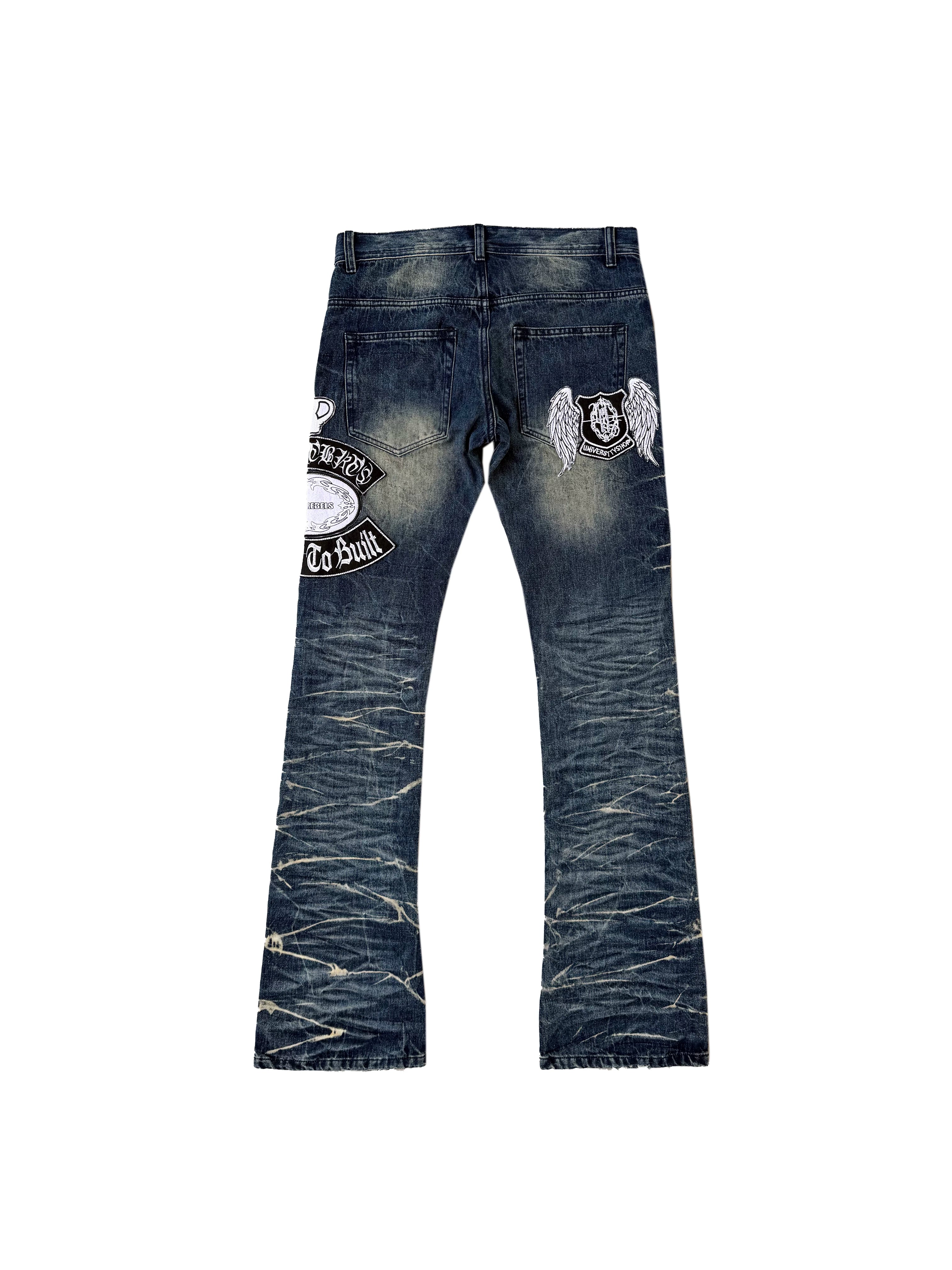 CHAI Pleated Slim-fit Jeans