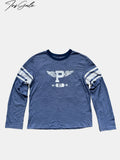 InsGale Vintage Knock Collar Digital Jersey Long Sleeve