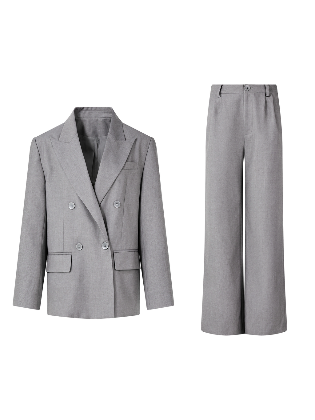 FINDYAWINGS Double-breasted Suit Trousers Suit