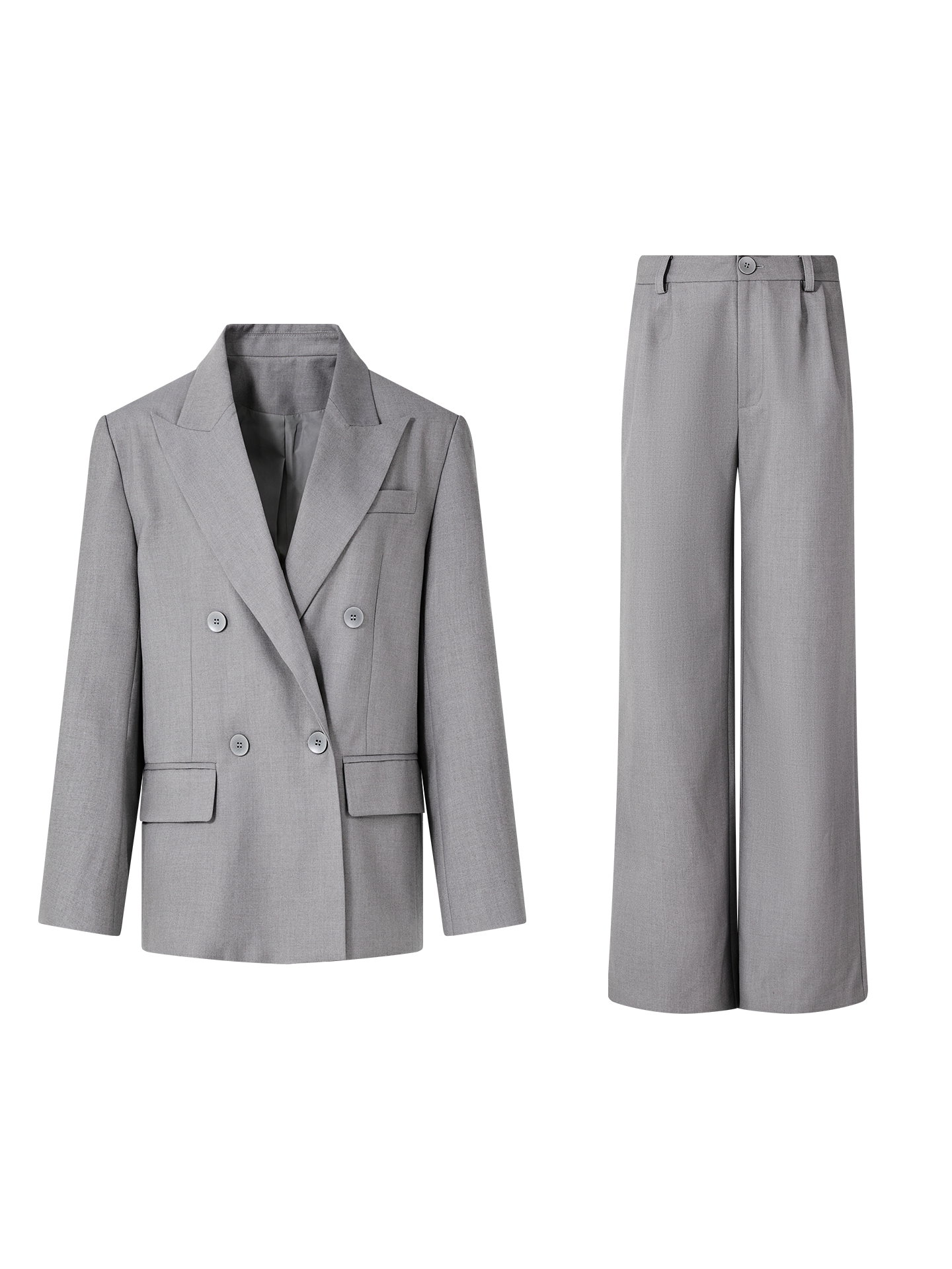 FINDYAWINGS Double-breasted Suit Trousers Suit