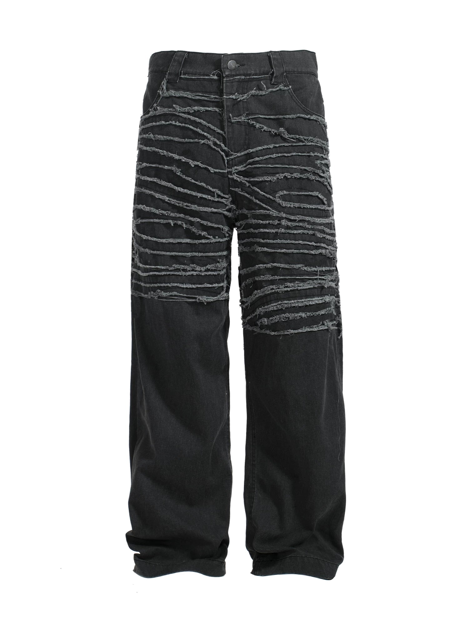 TZ Killer Fringed Old Loose Versatile Jeans
