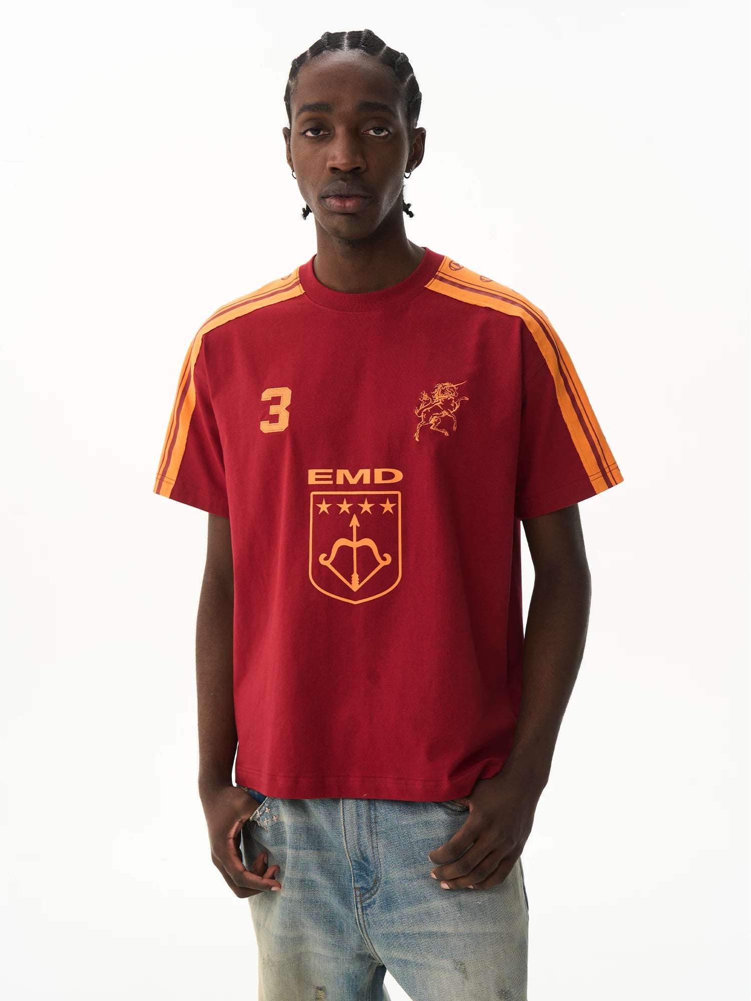 BLINDNOPLAN Vintage Contrast Sports Tee