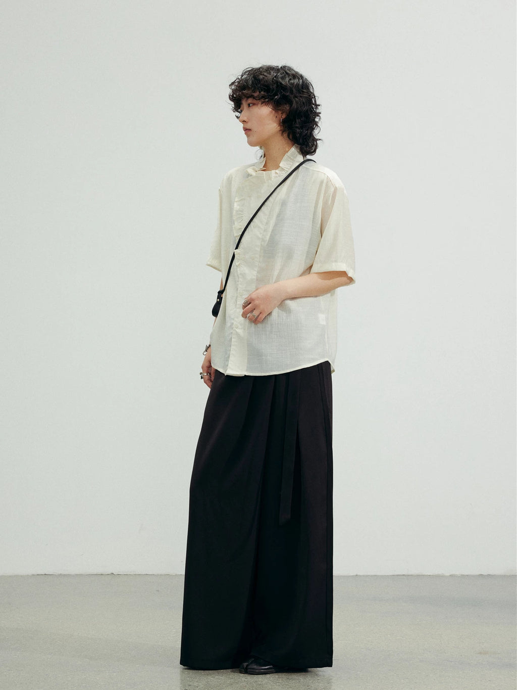 SUNYVONNE Niche Lace Short-sleeved Shirt