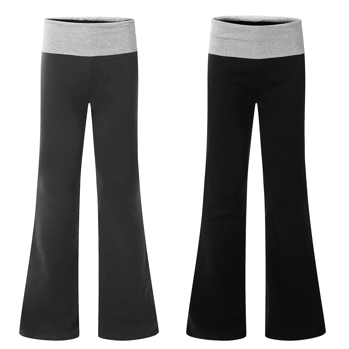 11KN women Low Waist Micro-pull Yoga Casual Pants 95% Cotton