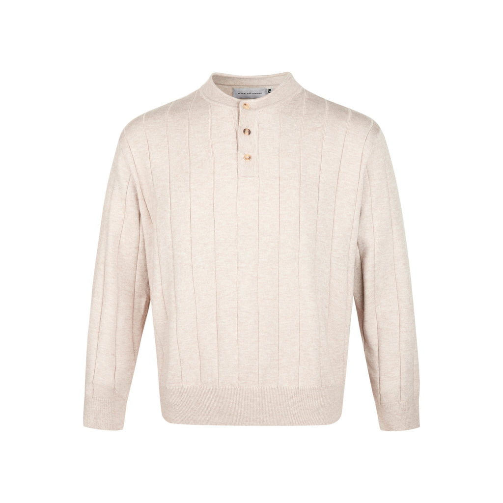 MADEEXTREME Vintage Henry Collar Casual Long Sleeve