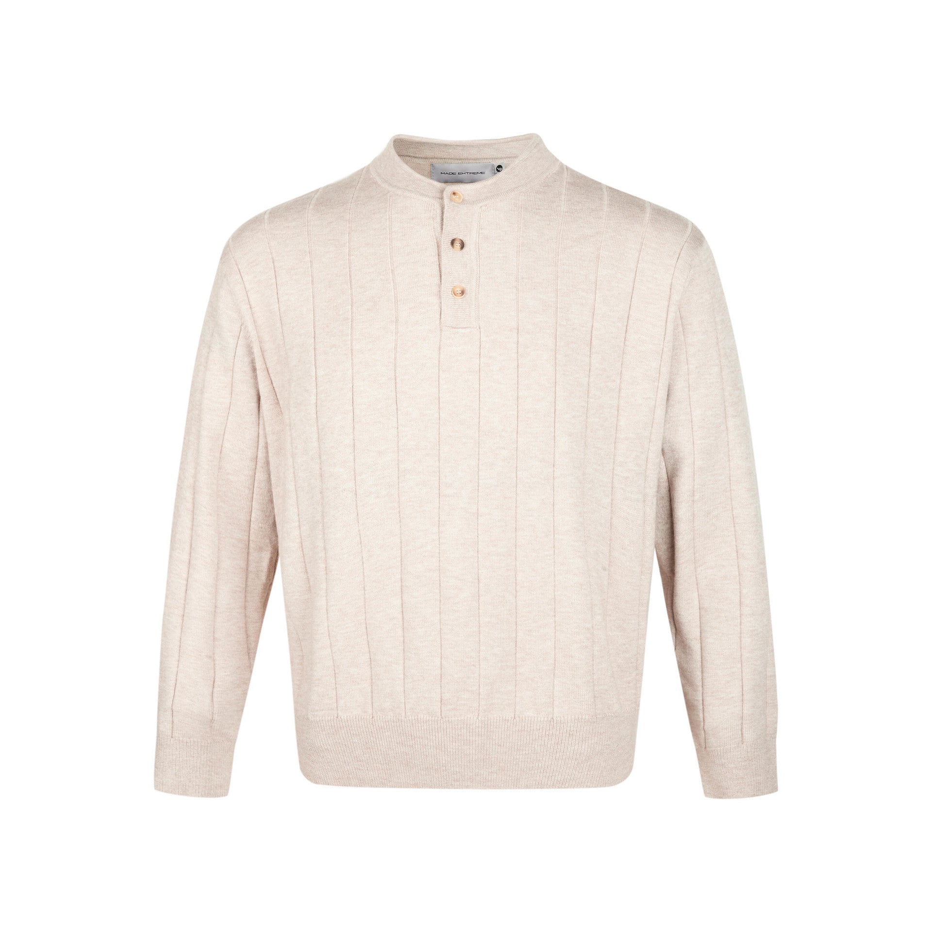 MADEEXTREME Vintage Henry Collar Casual Long Sleeve