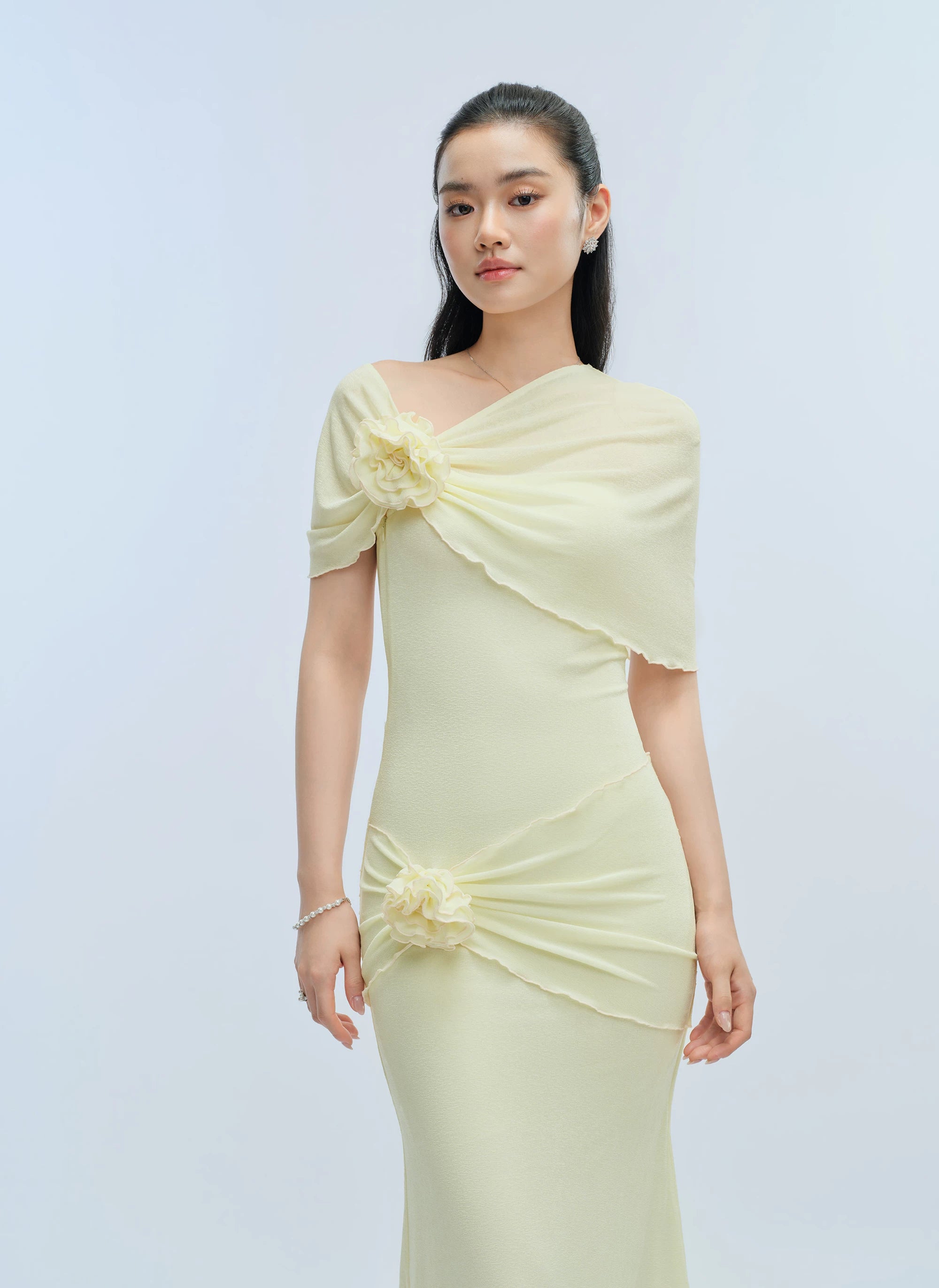 J TheChosen Handmade Tube Top Shawl Dress