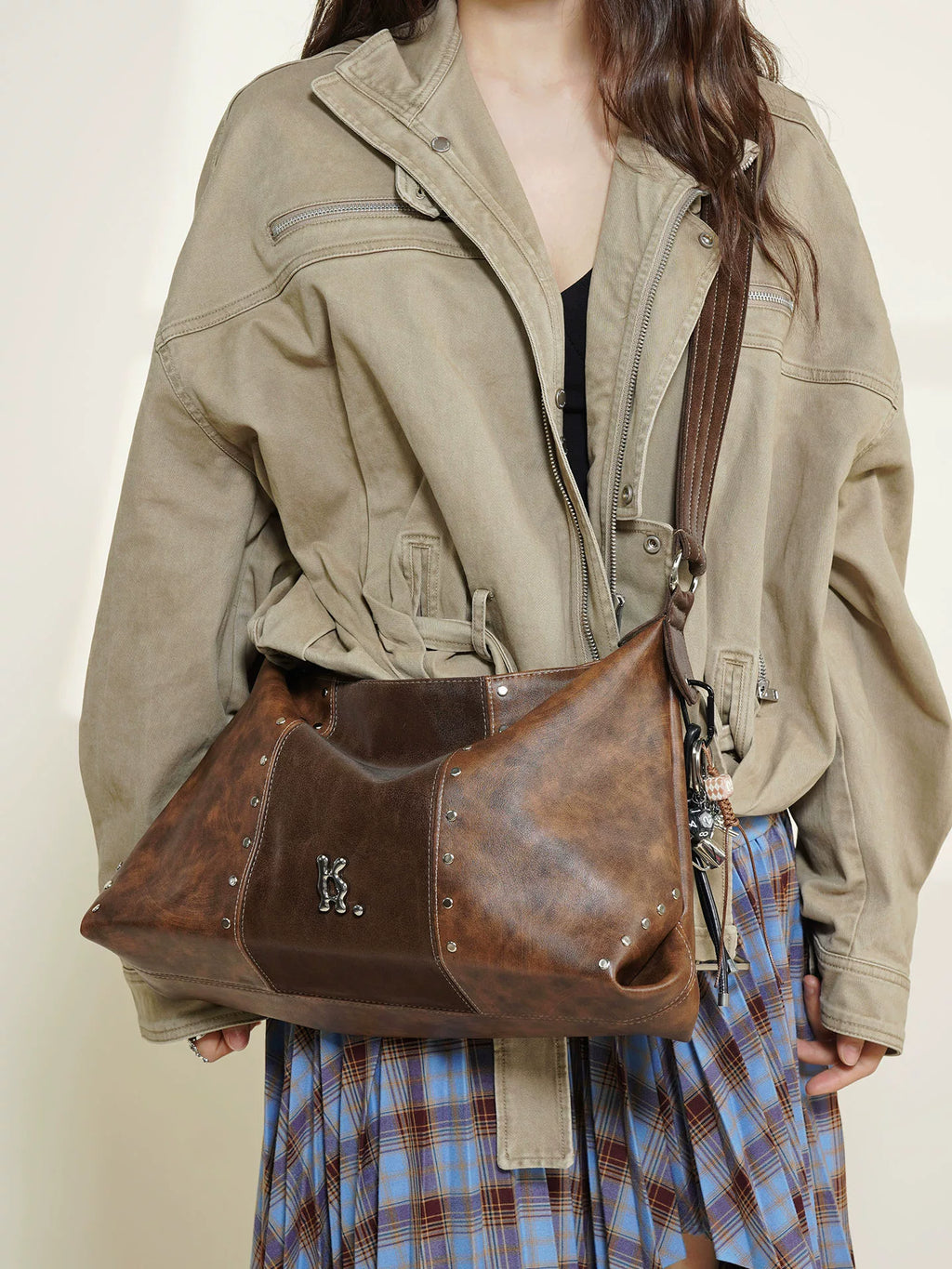 KUANGHUA Vintage Large Capacity Underarm Bag