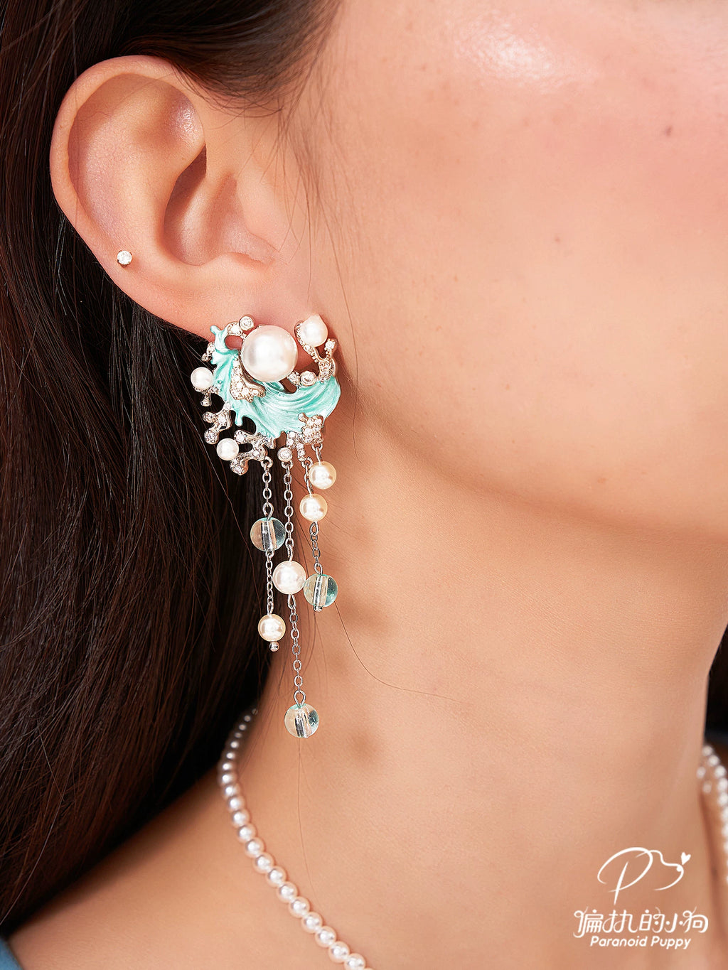 PP High-end Temperament Pearl Stud Earrings