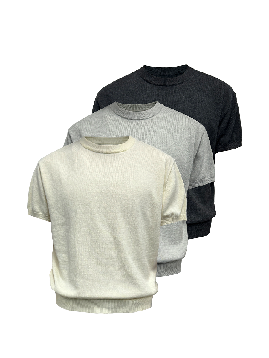 JCAESAR Knitted Slim Tee