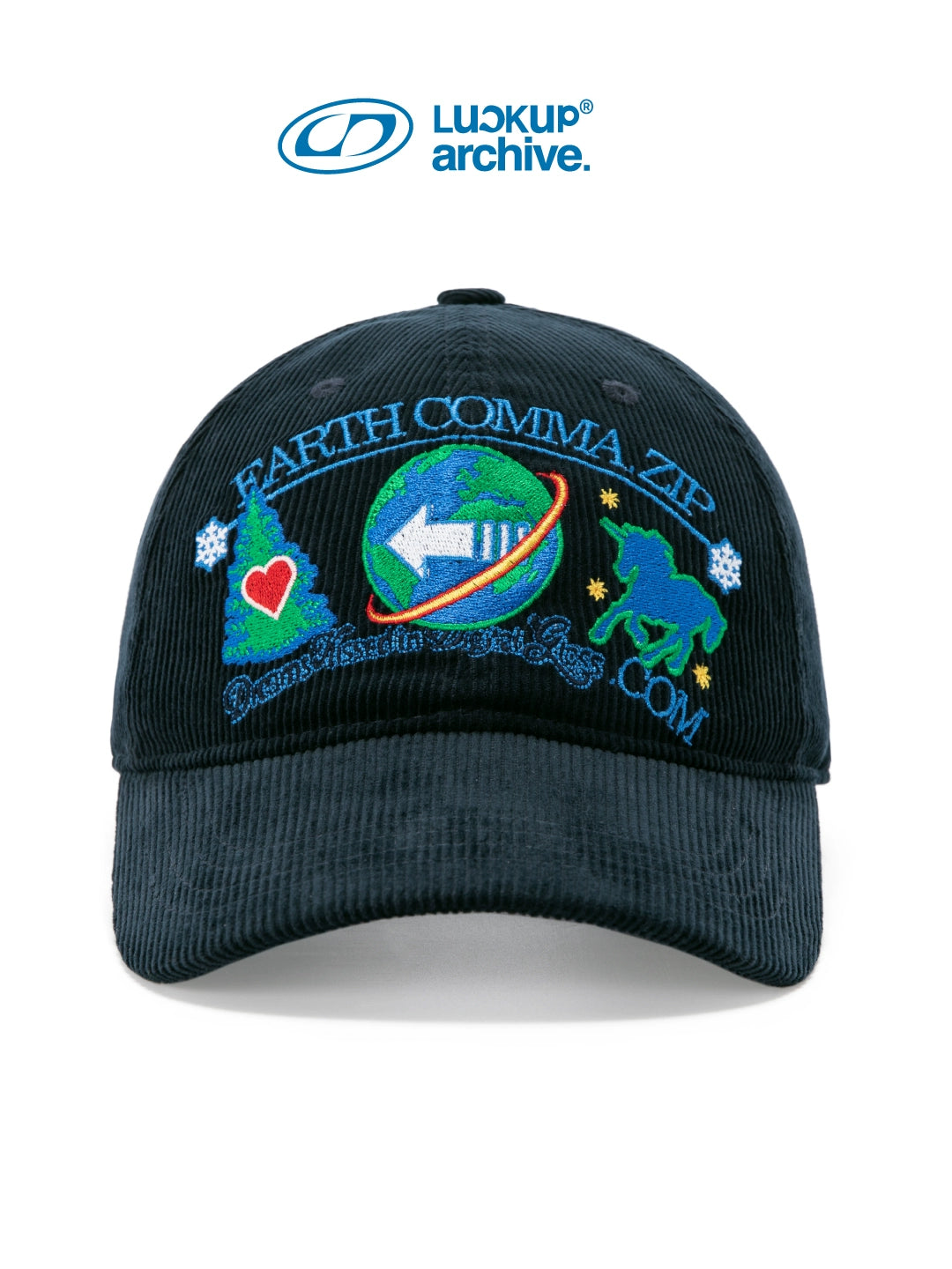 LUCKUP Corduroy Embroidered Cap