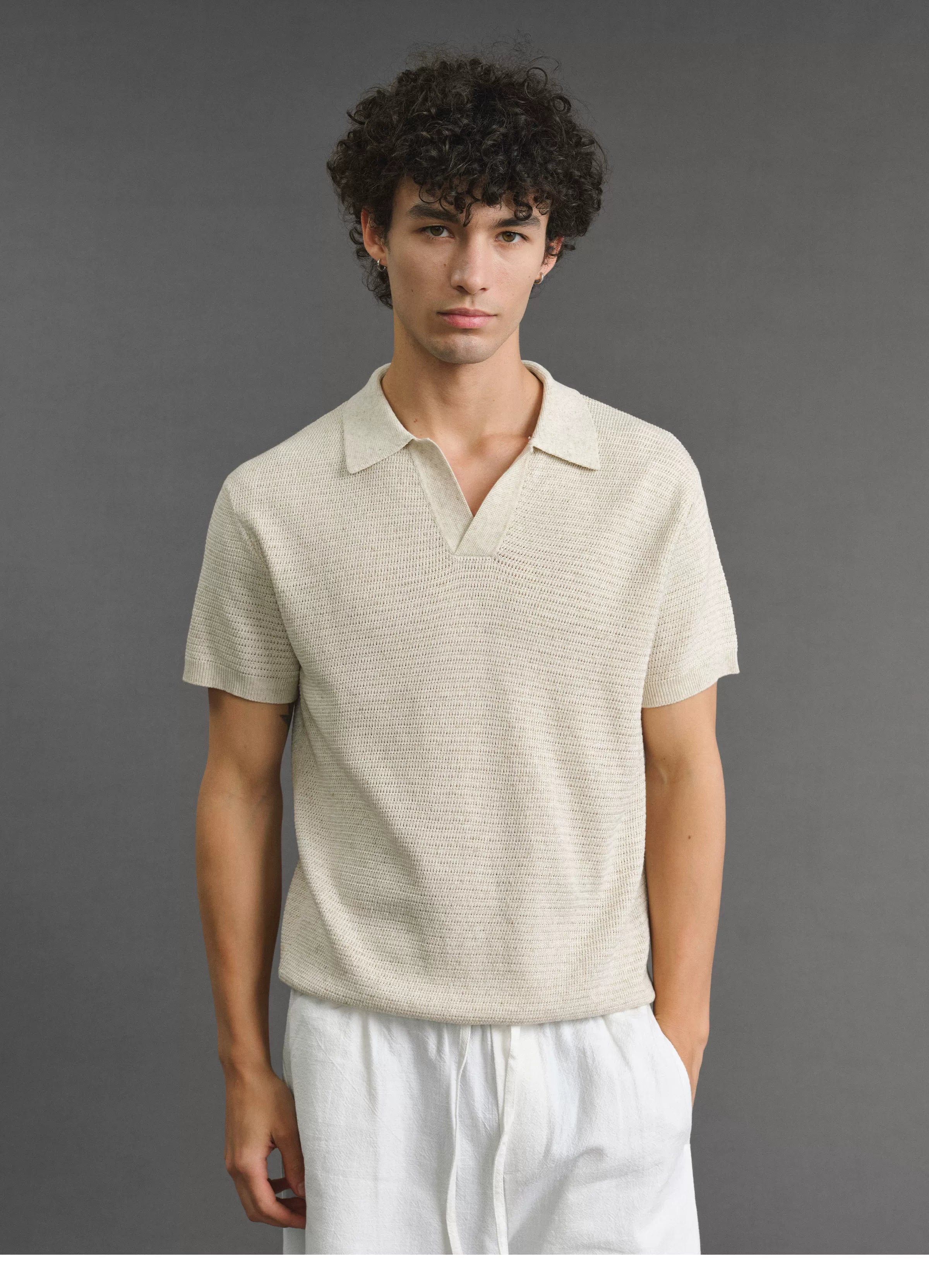 VLABMADE Vintage Lapel Knit Tee