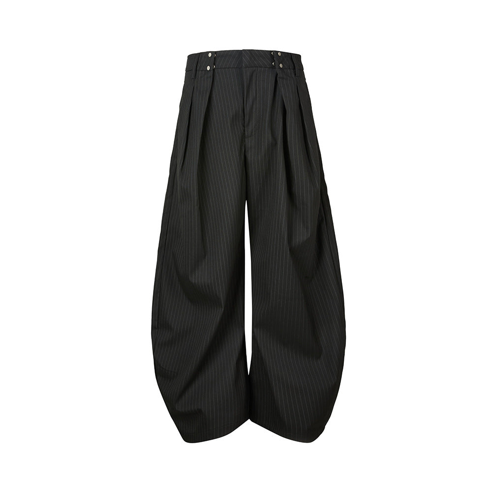 EME Vintage Striped Loose Casual Pants