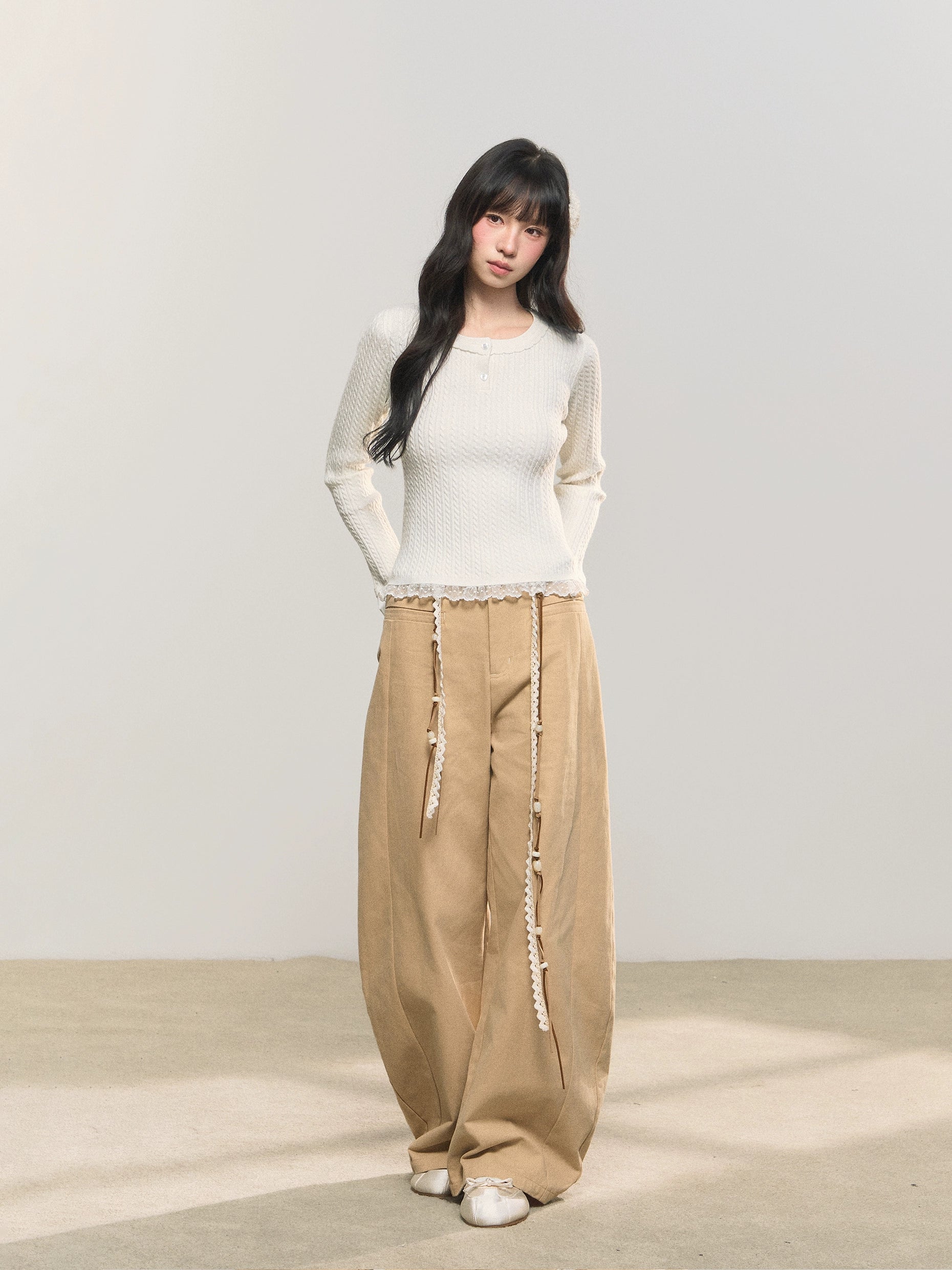 Umoumo Simple Versatile Twisted Knitted Cape