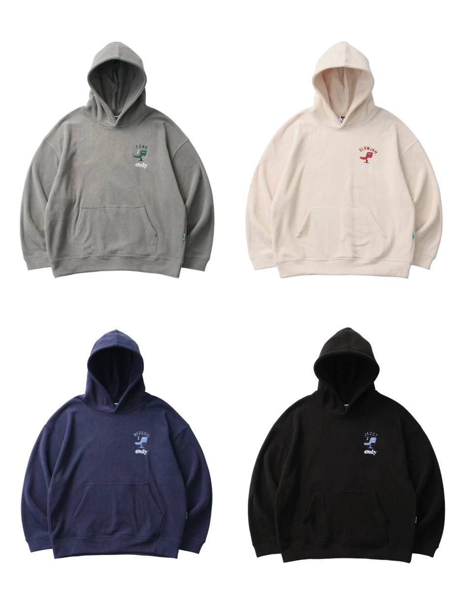 Battles Vintage Loose Versatile Embroidered Hooded Sweater