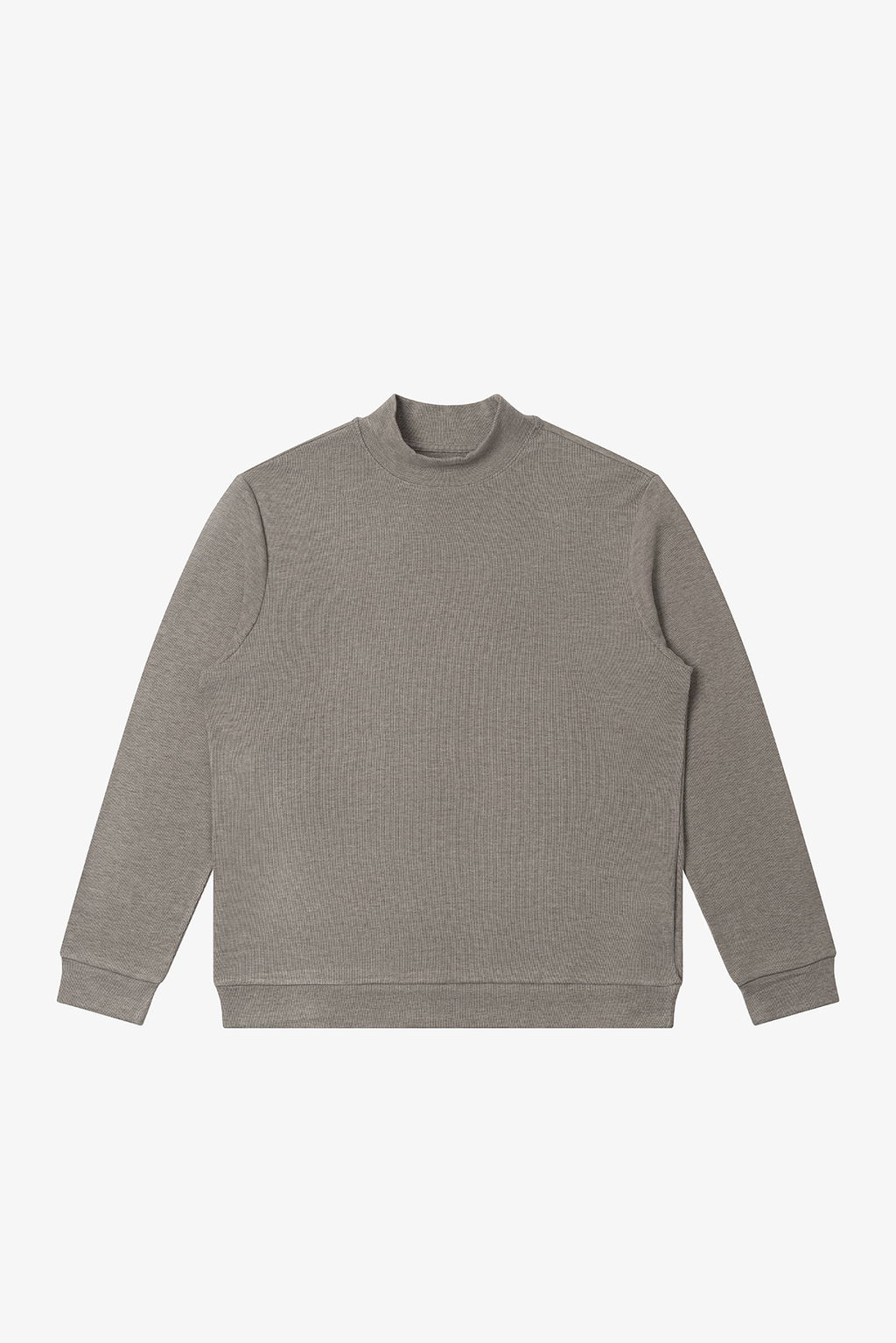 NO LOGO Round Neck Half Turtleneck Warm Long Sleeves