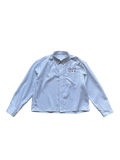 InsGale Striped Embroidered Lapel Cardigan Shirt Jacket