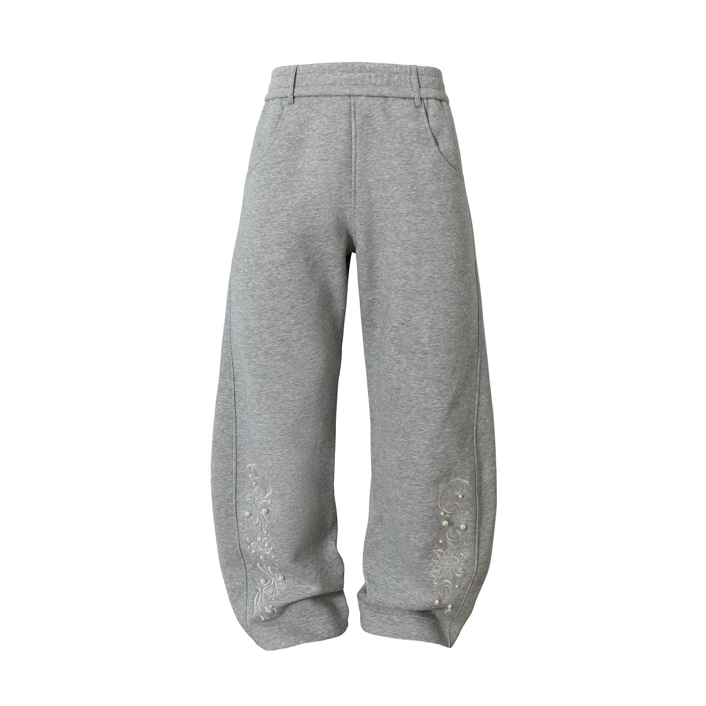 YADcrew Vintage Casual Pearl Scimitar Sweatpants