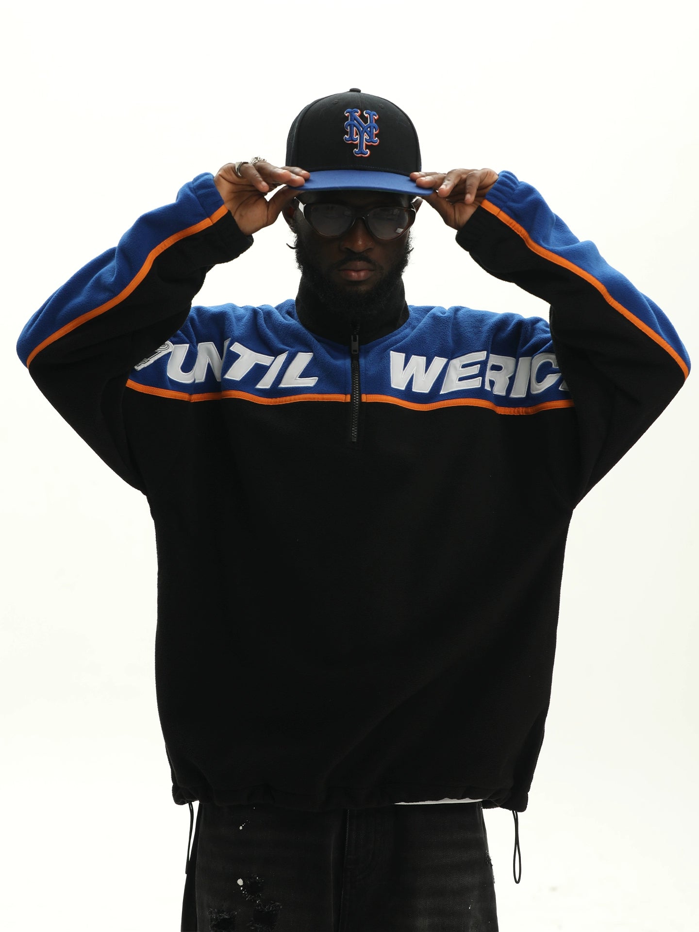 UNTILWERICH Vintage Embroidered Color-matching Sweater