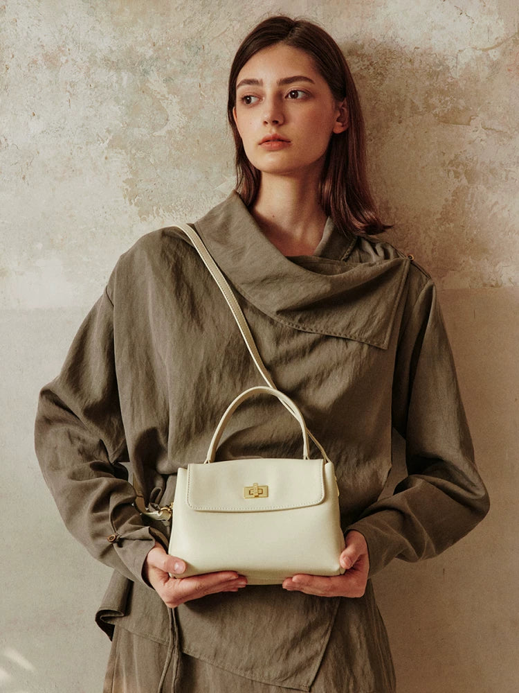 Avalea Soft Cowhide Portable Shoulder Messenger Bag