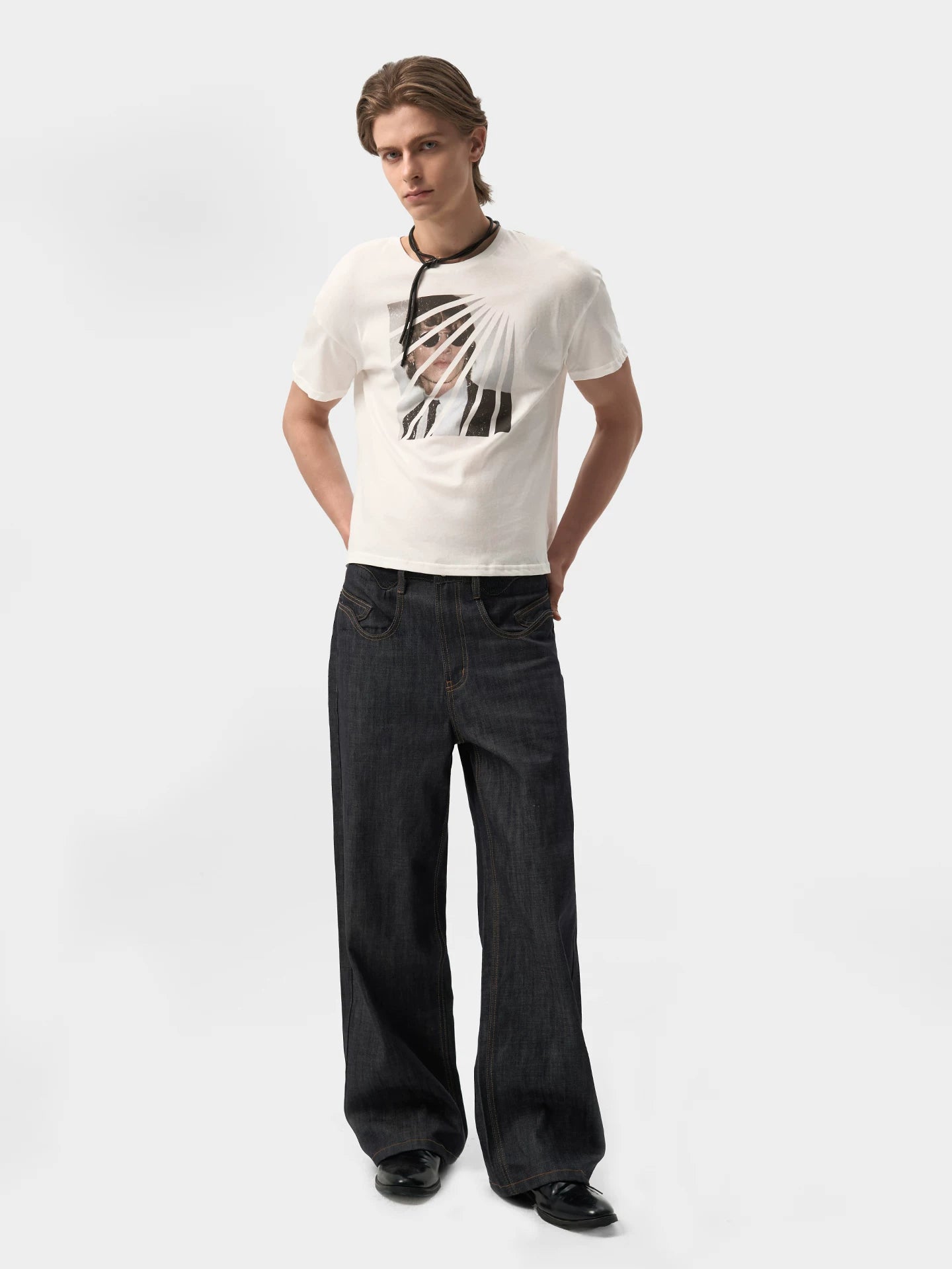 Slight Vogue Old Short Wide Casual Tee