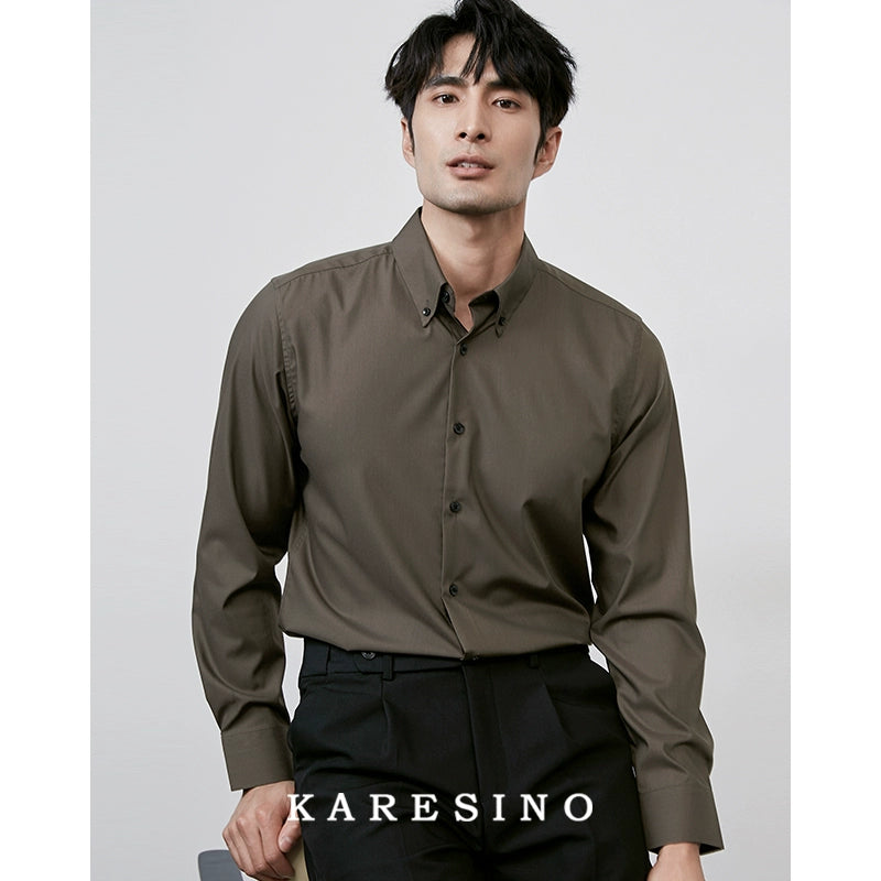 KARESINO Anti-wrinkle Casual Light Luxury Shirt Long Sleeve