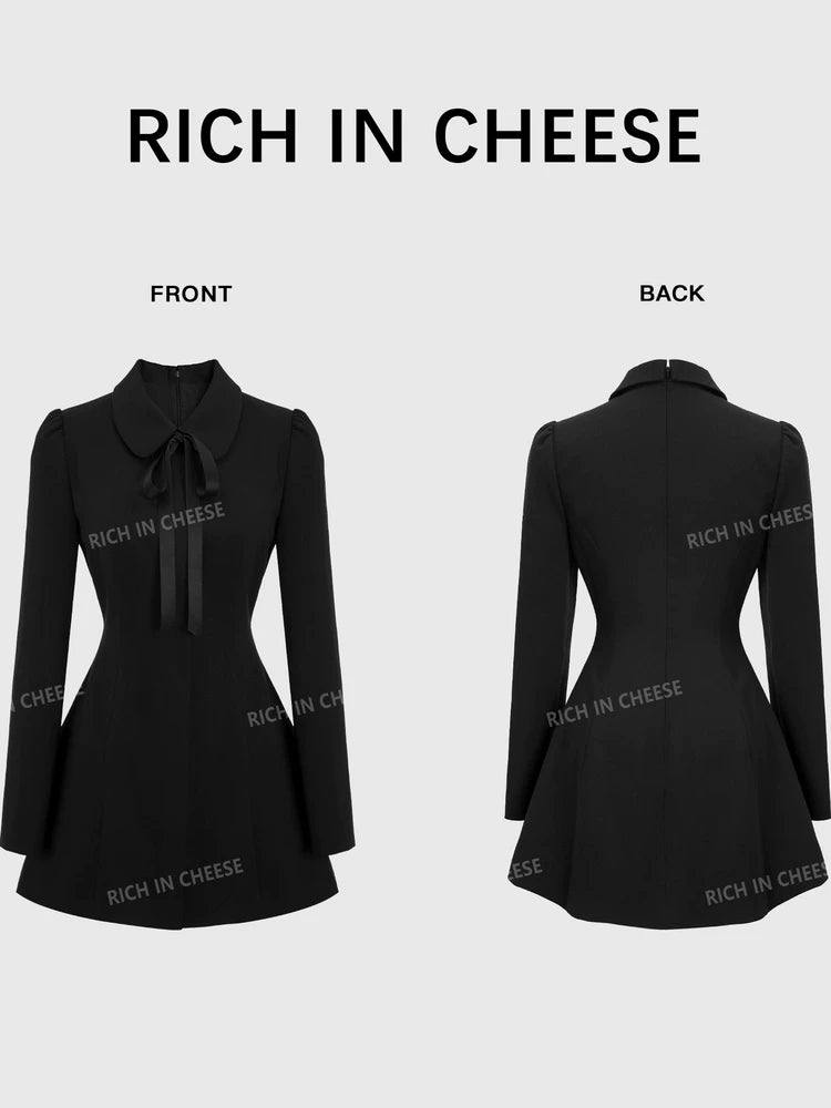 RICH IN CHEESE Waist and Thin Temperament Dress
