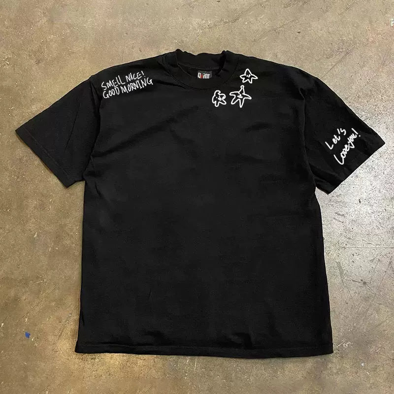UPUPXIA Casual Loose Versatile Tee