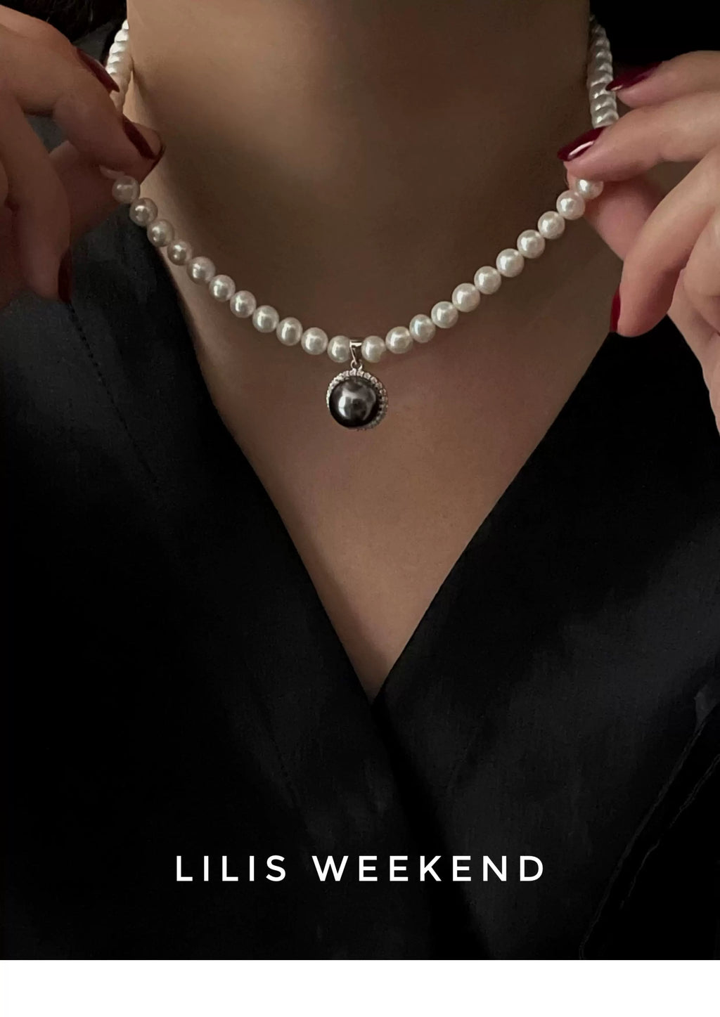 Lilis Weekend Stylish Vintage Natural Freshwater Pearl Necklace
