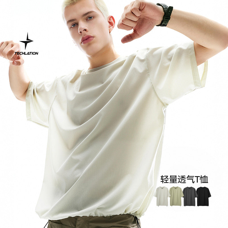 INF TECH Outdoor Breathable Quick-dry Cooling Short Sleeve T-shirt